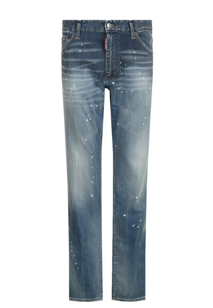 Джинсы с эффектом брызг краски DSQUARED2