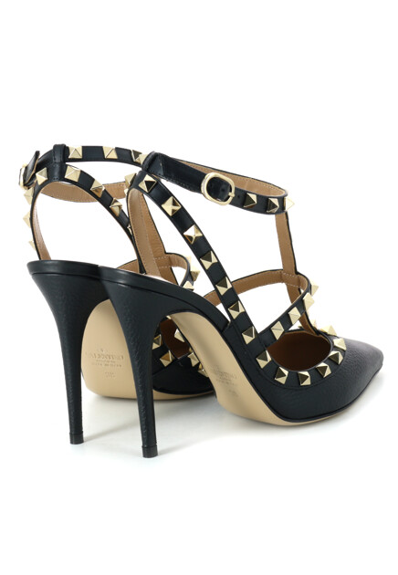 Босоножки VALENTINO  - Кожа - цвет черный