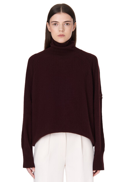 Водолазка ERMANNO SCERVINO  - Кашемир - цвет бордовый