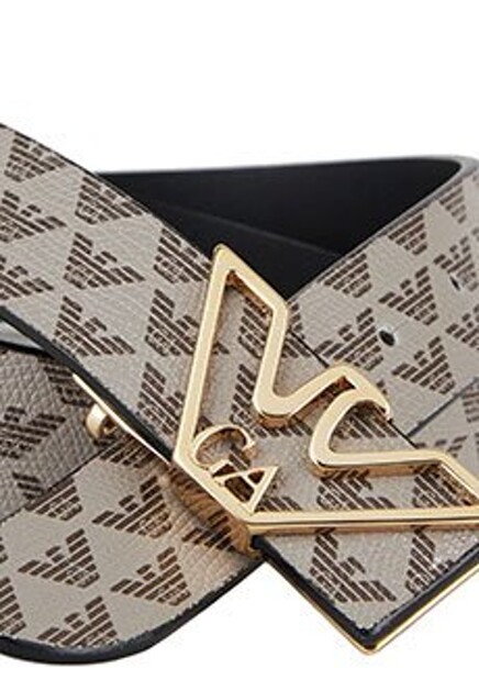 Коричневый ремень EMPORIO ARMANI