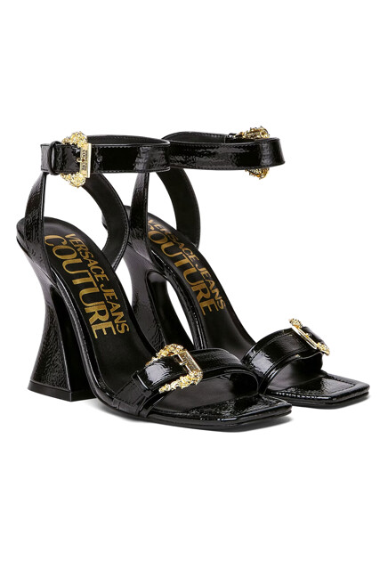 Босоножки с брендированной пряжкой VERSACE JEANS COUTURE - ИТАЛИЯ