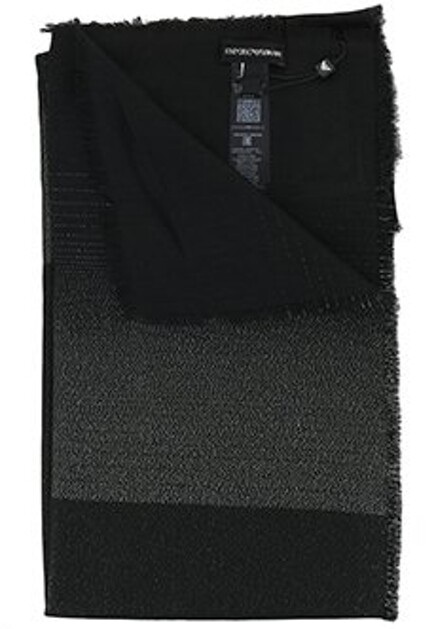 Черный палантин EMPORIO ARMANI