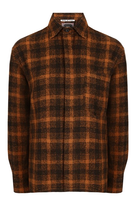 Рубашка из смеси шерсти,шелка и кашемира DESTIN