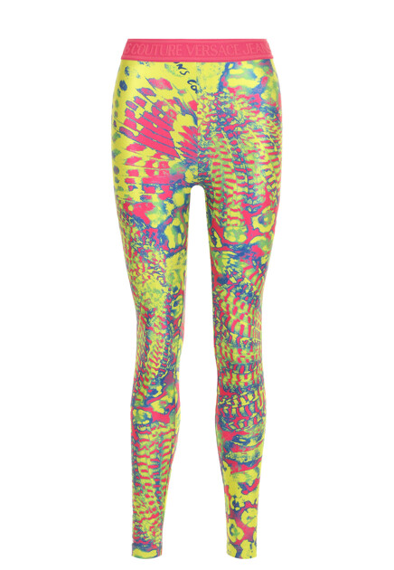Разноцветные легинсы  VERSACE JEANS COUTURE