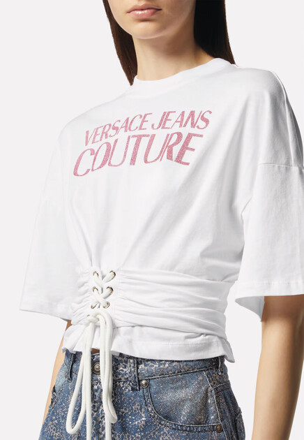 Футболка VERSACE JEANS COUTURE  - Хлопок - цвет белый