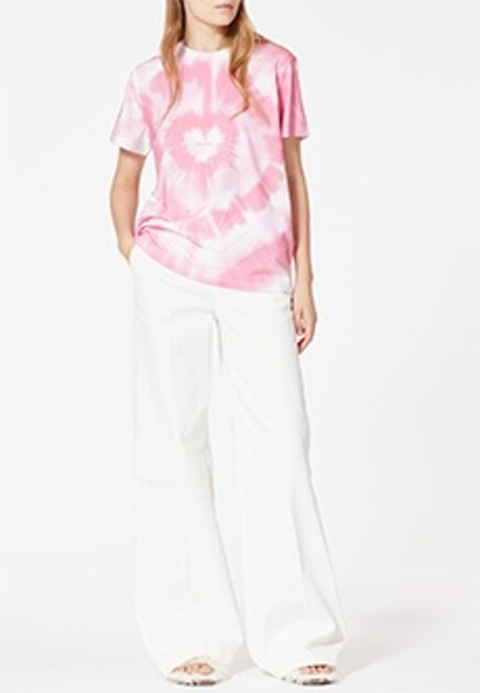 Футболка с эффектом Tie-Dye VALENTINO RED