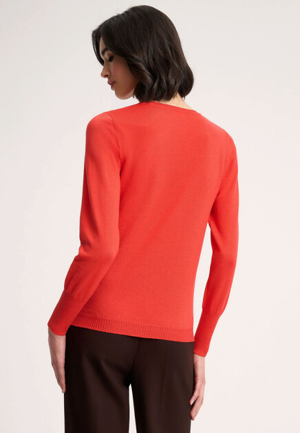 Джемпер LUISA SPAGNOLI  - Шерсть - цвет оранжевый