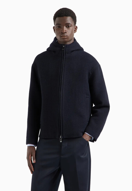 Куртка EMPORIO ARMANI  - Шерсть - цвет синий