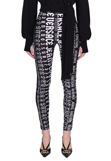 легинсы VERSACE JEANS COUTURE  - Полиэстер - цвет черный