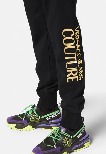 Спортивный костюм с золотистым логотипом VERSACE JEANS COUTURE