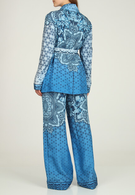 Костюм ALBERTA FERRETTI  - Шелк - цвет голубой