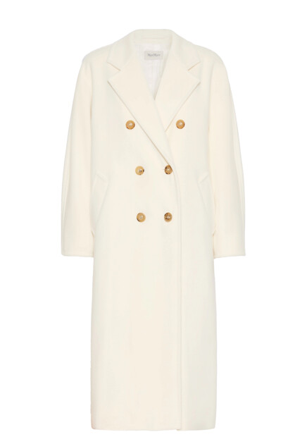 Двубортное пальто из шерсти и кашемира MAX MARA
