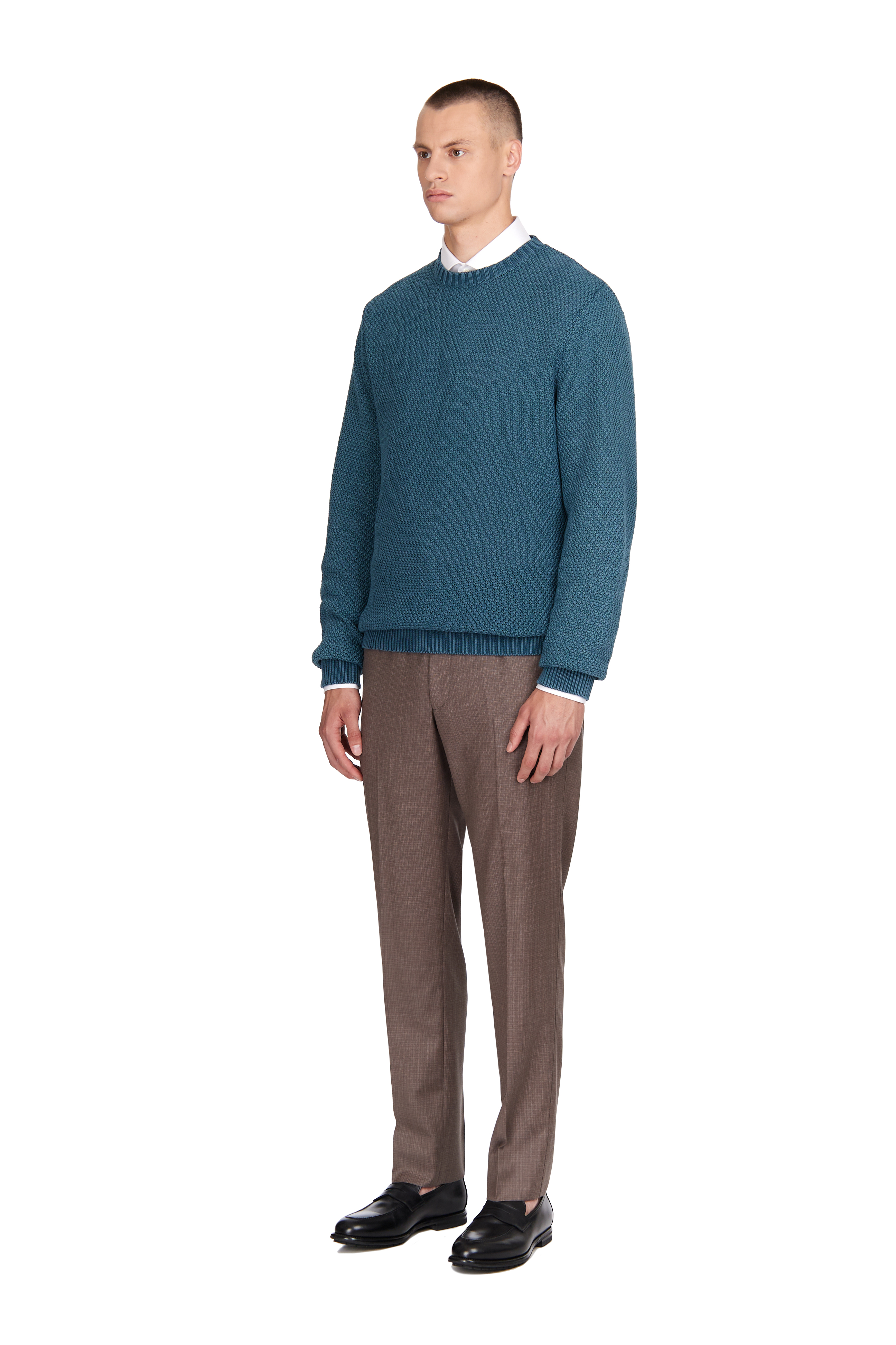 Брюки CORNELIANI  - Шерсть - цвет коричневый
