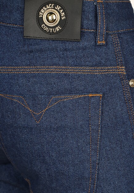 Джинсы с логотипом VERSACE JEANS COUTURE