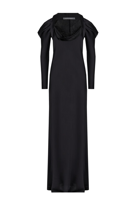 Атласное макси-платье  ALBERTA FERRETTI