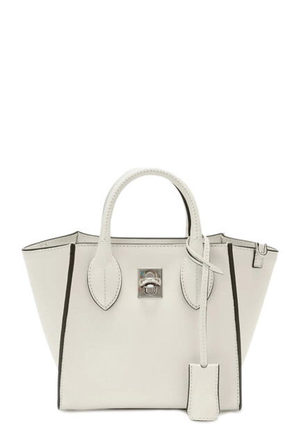Белая сумка из кожи ERMANNO SCERVINO