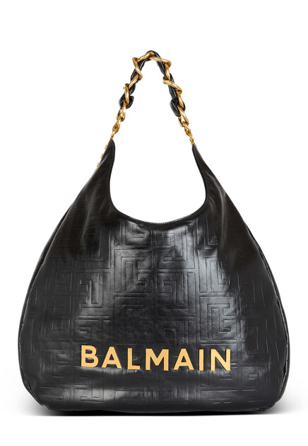 Сумка-хобо с монограммой  BALMAIN