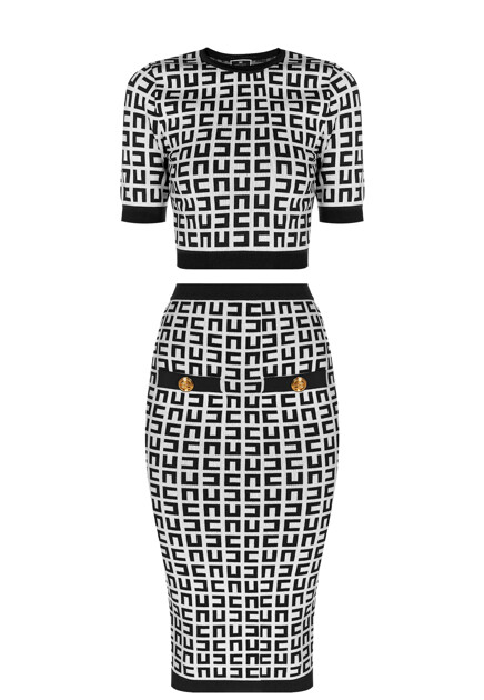 Трикотажный комплект с юбкой ELISABETTA FRANCHI