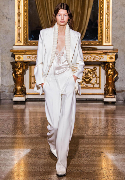 Пиджак ERMANNO SCERVINO  - Шерсть - цвет белый