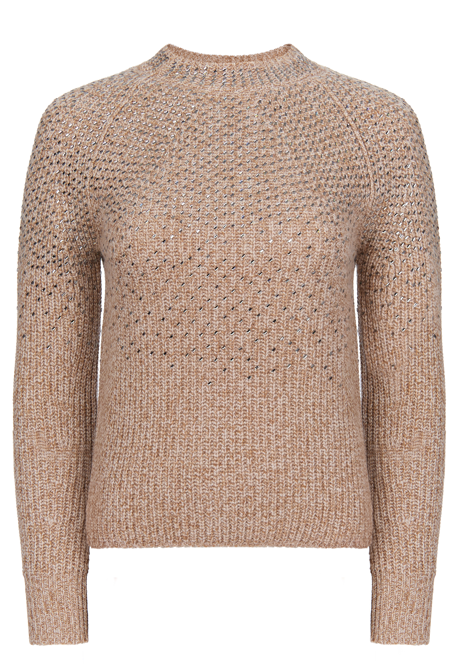 Джемпер с декором из страз ERMANNO SCERVINO