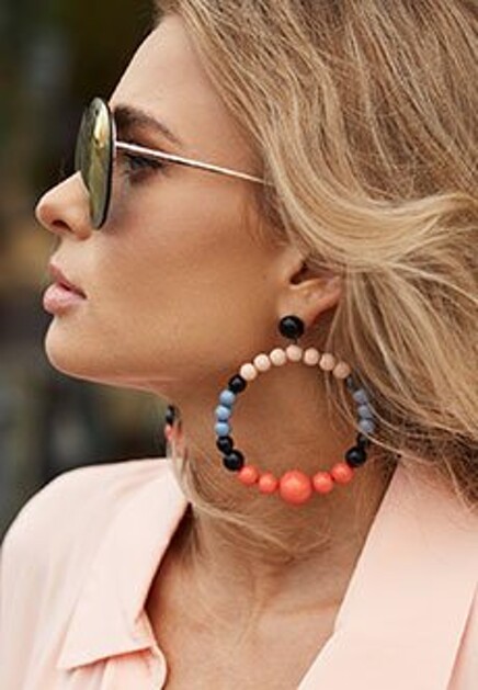 Разноцветные серьги EMPORIO ARMANI