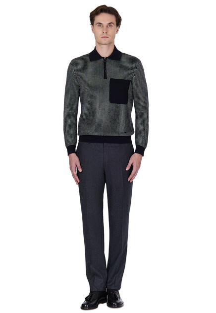 Брюки из тонкой шерсти  CORNELIANI - ИТАЛИЯ