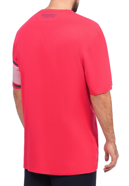 Футболка STEFANO RICCI  5XL размера - цвет красный