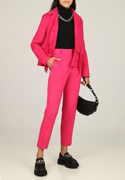Брюки из смеси шерсти и кашемира  ERMANNO SCERVINO - ИТАЛИЯ