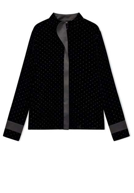 Блуза из смесовой вискозы EMPORIO ARMANI