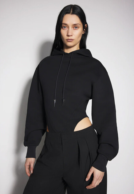 Боди с капюшоном  MUGLER
