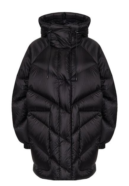 Стёганый пуховик с капюшоном MONCLER