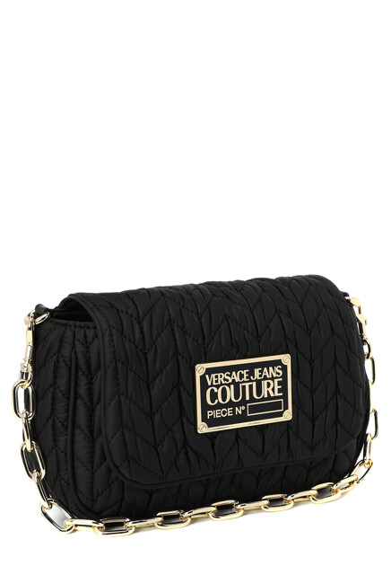 Черная кросс-боди с логотипом VERSACE JEANS COUTURE - ИТАЛИЯ