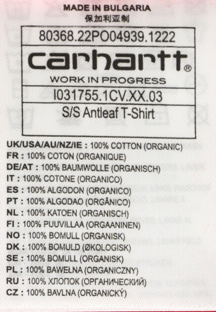 Футболка из хлопка с принтом CARHARTT WIP