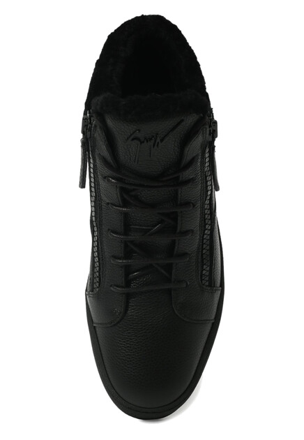 Кеды GIUSEPPE ZANOTTI  - Кожа - цвет черный
