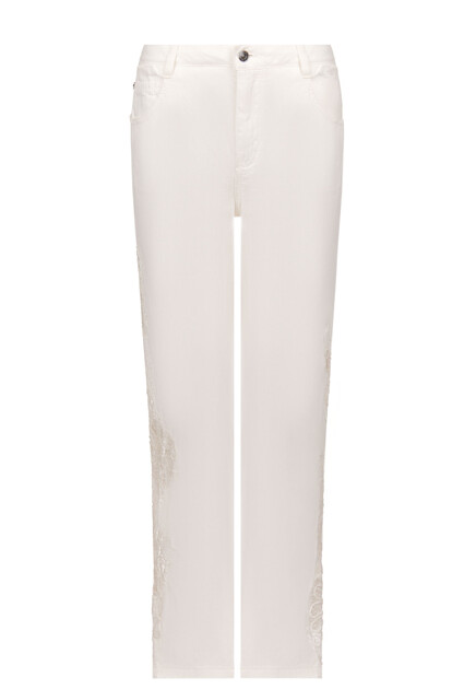 Джинсы с кружевом  ERMANNO SCERVINO