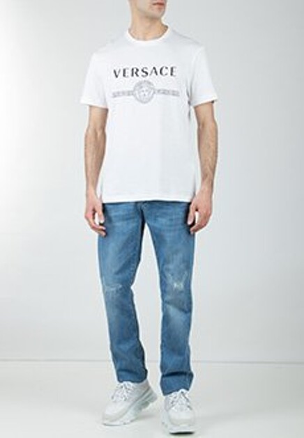 Белая футболка VERSACE