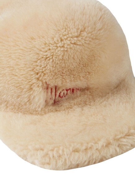 Бейсболка из овчины MARNI