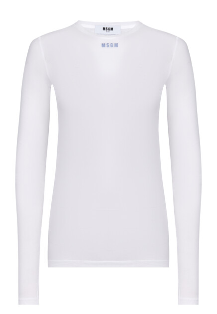 Лонгслив из тонкого хлопка  MSGM