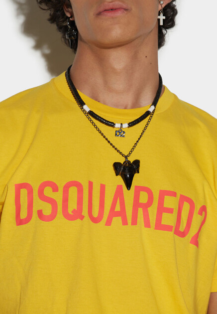 Футболка DSQUARED2  - Хлопок - цвет желтый