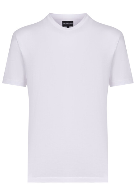 Футболка из смесового хлопка EMPORIO ARMANI
