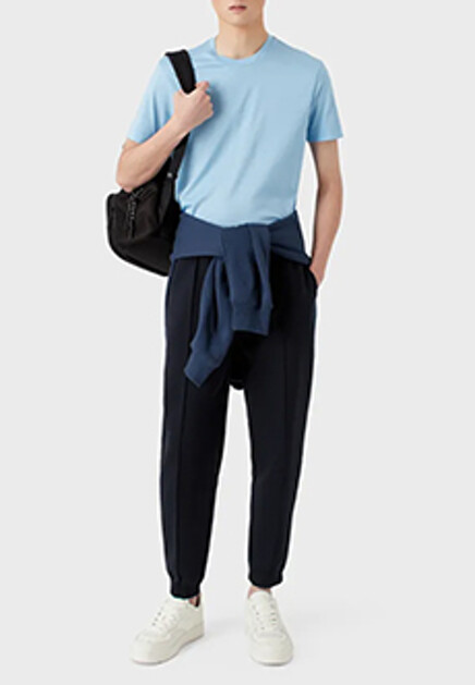 Футболка с логотипом EMPORIO ARMANI