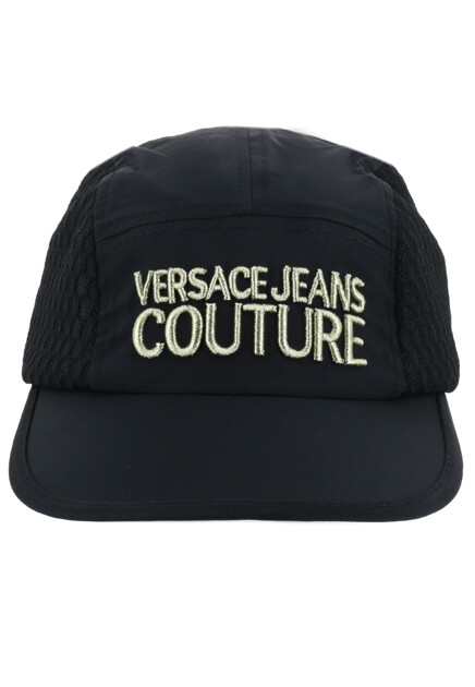 Сетчатая бейсболка с золотым лого VERSACE JEANS COUTURE