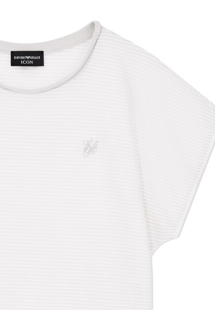 Футболка EMPORIO ARMANI  - Вискоза - цвет бежевый