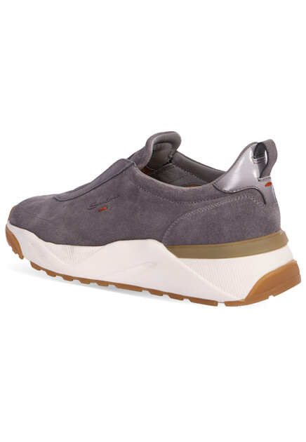 Кроссовки SANTONI  - Замша - цвет серый