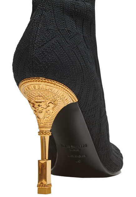 Сапоги BALMAIN  - Текстиль - цвет черный