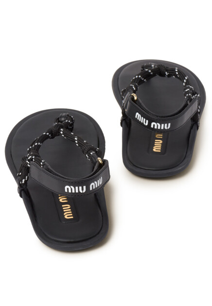 Сандалии MIU MIU  - Текстиль