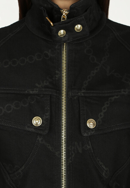 Джинсовая куртка с акцентными плечами VERSACE JEANS COUTURE