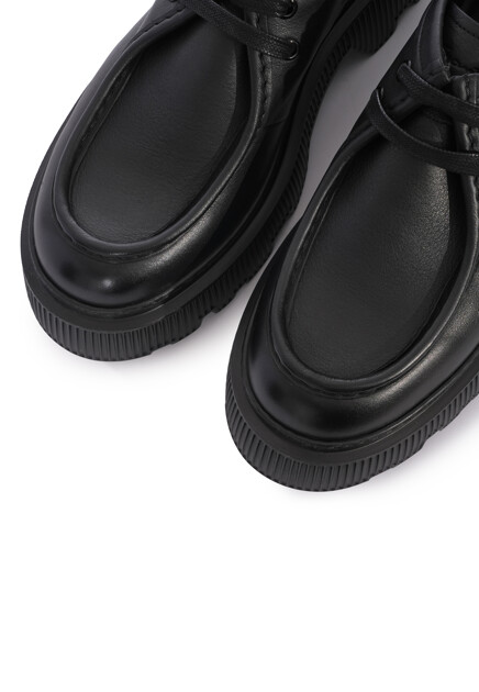 Лоферы SANTONI  - Кожа - цвет черный
