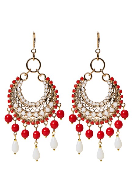 Серьги со стеклянными бусинами TWINSET Milano