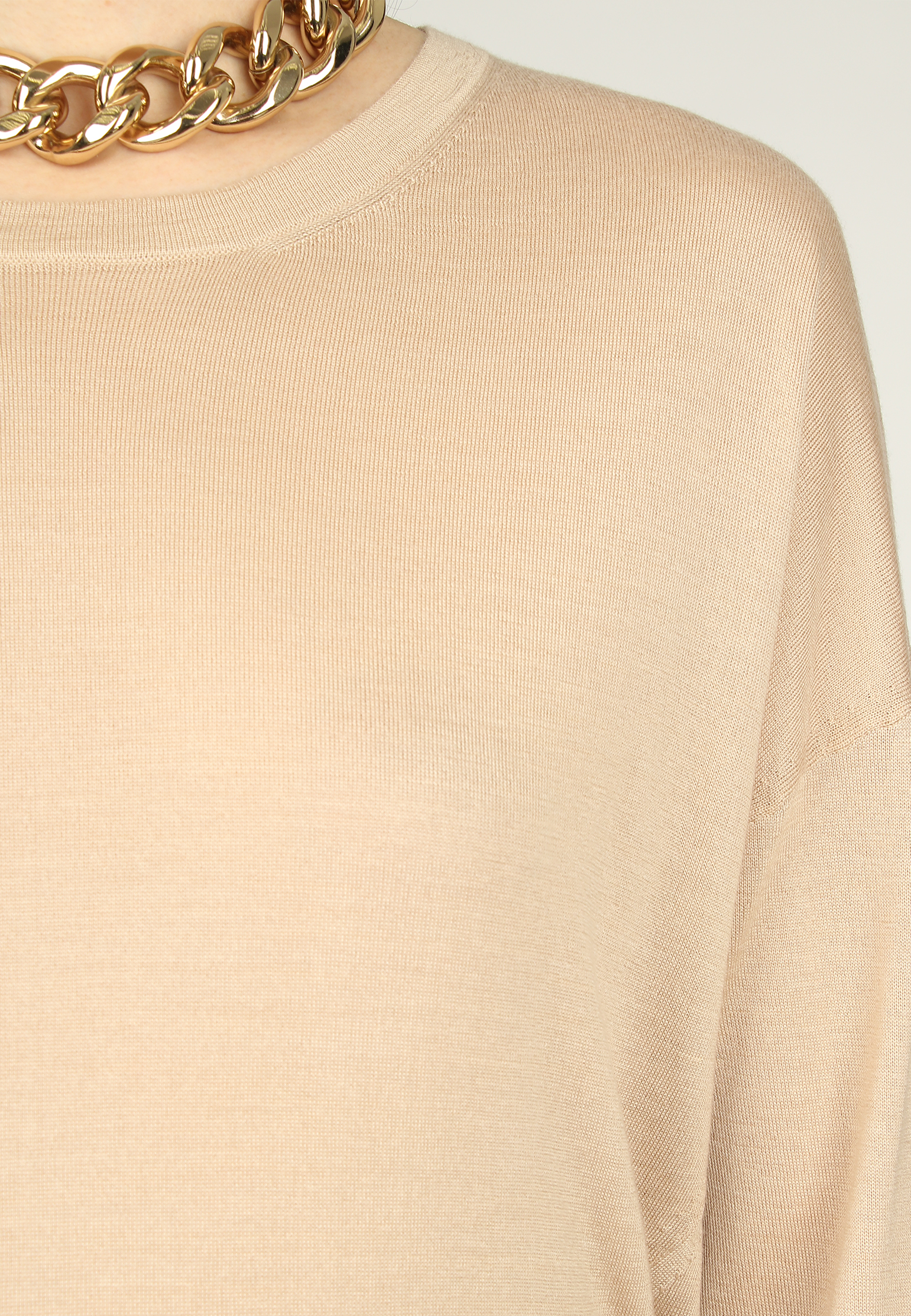 Кашемировый джемпер с запахом на спинке COLOMBO